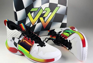 威少上腳彩紅配色威少2代 Why Not Zer0.2全新彩虹配