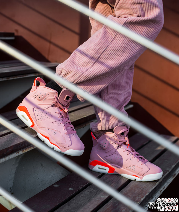 AJ6 X Aleali May櫻花粉開箱測評 AJ6 Aleali May上腳圖賞析