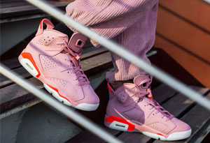 AJ6 X Aleali May櫻花粉開箱測評 AJ6 Aleali May上腳圖賞